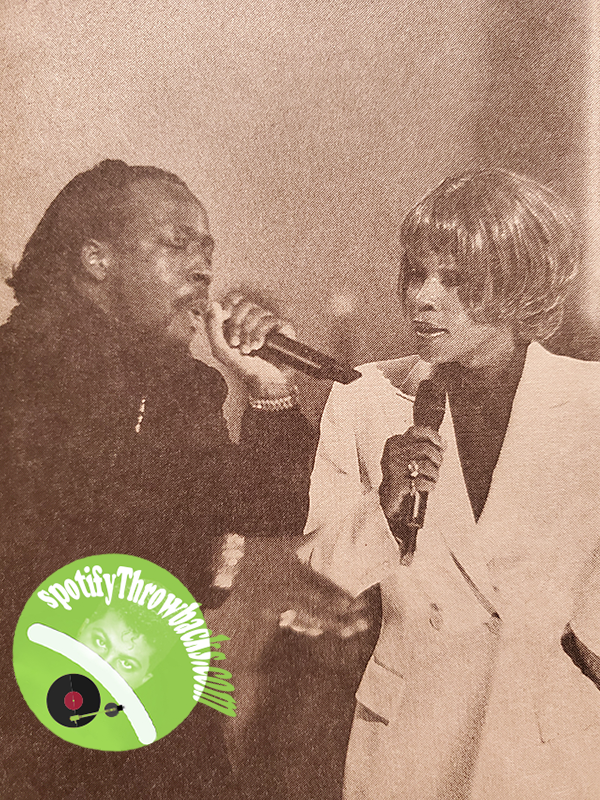 Wyclef & the late Whitney Houston performing - SpotifyThrowbacks.com