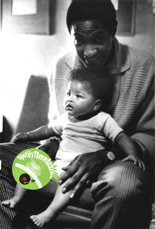 Sam Cooke with child - SpotifyThrowbacks.com