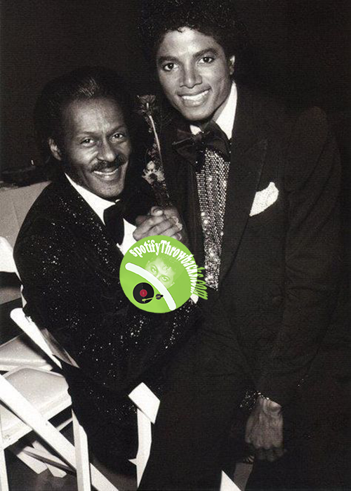 The late Chuck Berry & the late Michael Jackson - SpotifyThrowbacks.com